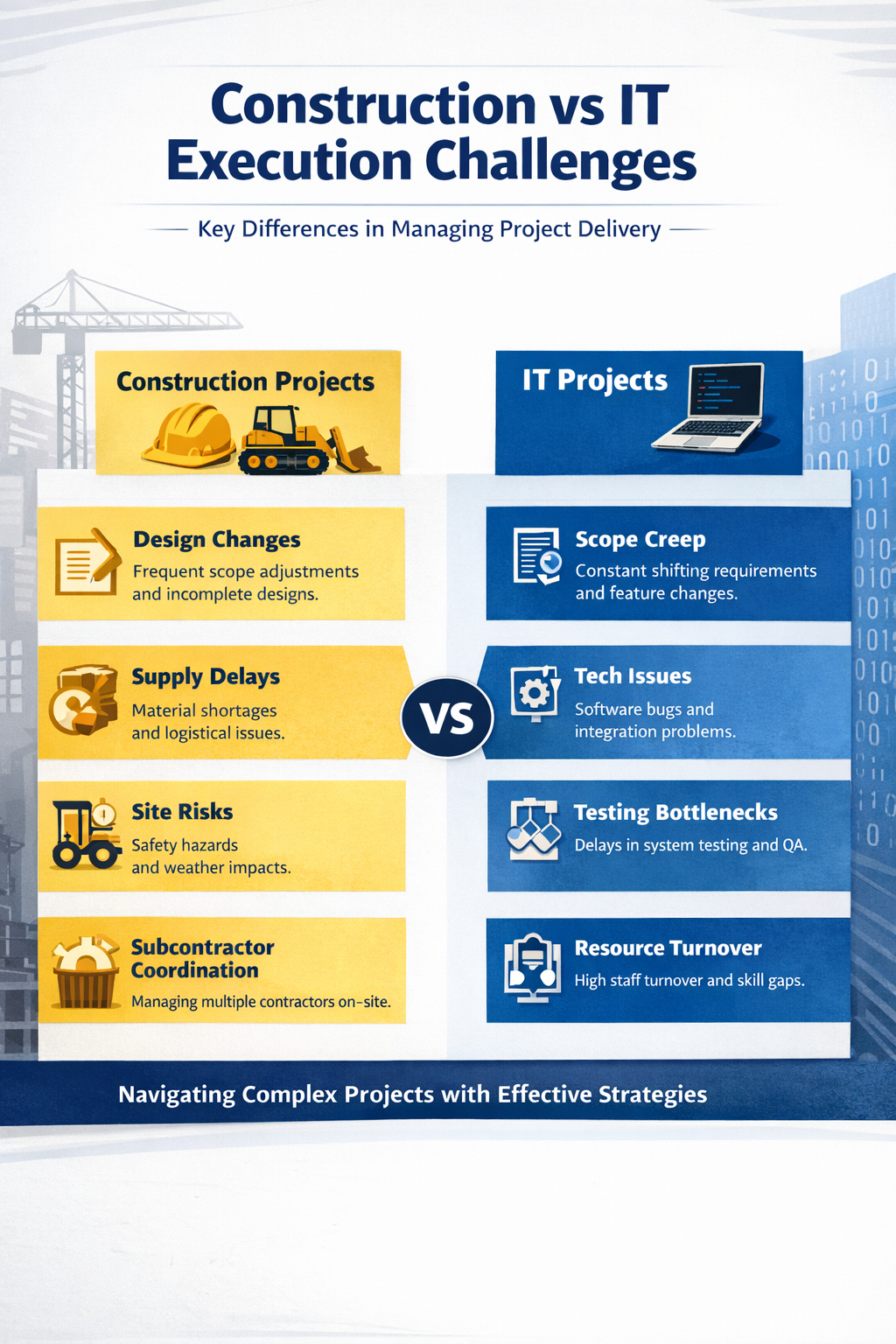 Why Good Project Plans Still Fail at Execution; Practical Project Management Lessons from Construction and IT Projects.